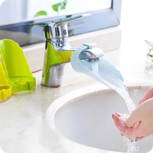 1PCS  Extender Adjustable Baby Hand Washer Children's Sink Faucet Extender Bathroom Pendant Child Splash Spout