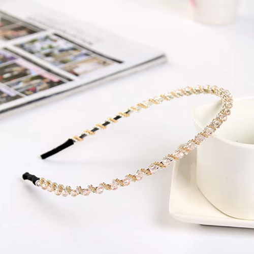 Hair Hoop Ladies Crystal Rhinestone Pearl  Headband