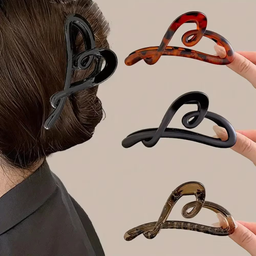 Acrylic Love Hair Claw Clip