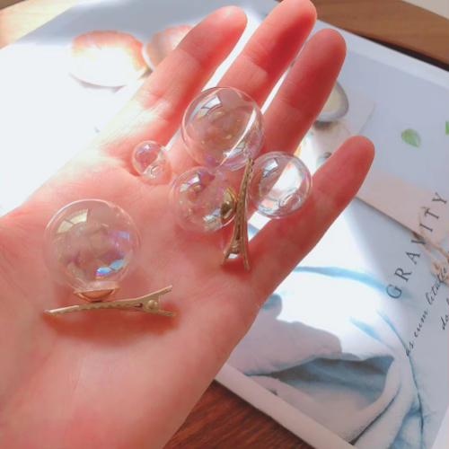 Korean Bubble  Transparent Hairpins