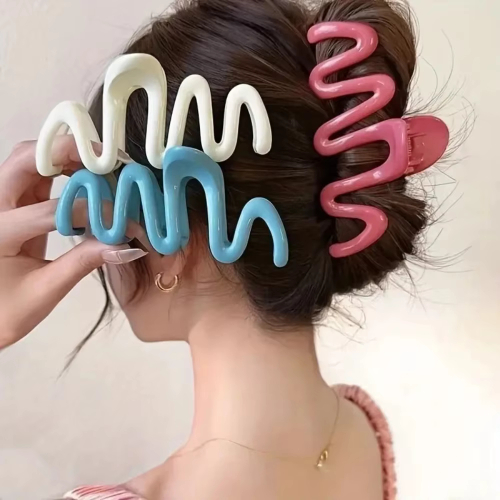 Wave Crab Claw Clips Girl Hair Accessories