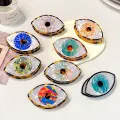 Colorful Acetate Devil's Eye Geometric Crab Hair Claw Clip For Women Headdress Evil Eye Hairpin Barrettes Hair Accessories