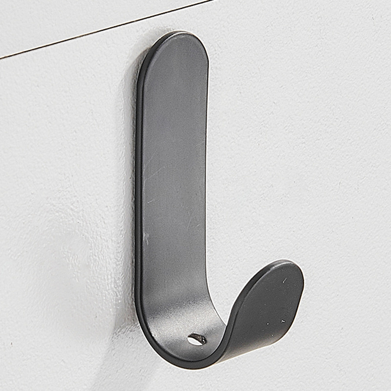 5 Pcs Strong Self Adhesive Metal Hook Wall Mounted Door Back Hanger Hook for Key Coat Towel Kitchen Bathroom Accessories