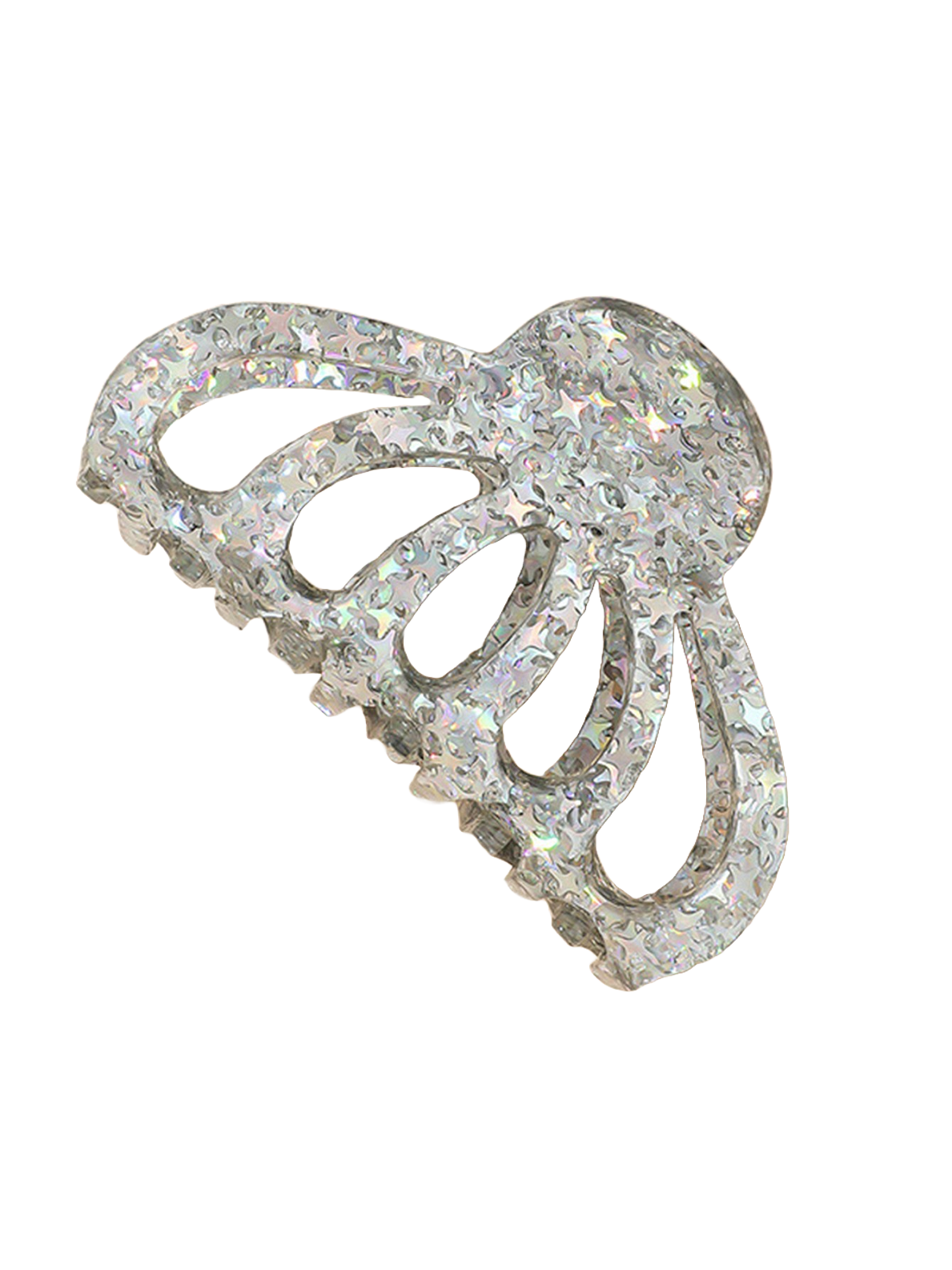 New Fashion Elegant Acrylic White Floral Hair Claw Hairclips Large Medium Small Women Girls Headdress Hairclaws Hair Accessories
